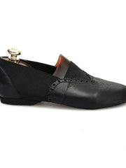 Load image into Gallery viewer, Wish Dance Shop Jazz 06 Pelle Nera Elastico Nero