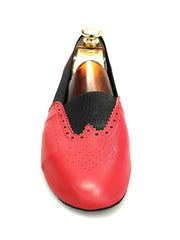 Carica immagine nella Galleria, Wish Dance Shop Jazz 06 Pelle Rossa Elastico Nero