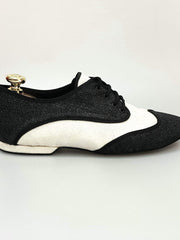 Load image into Gallery viewer, Wish Dance Shop Jazz 07 Glitter Bianco/ Glitter Nero Kro Nero