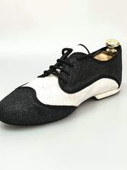 Load image into Gallery viewer, Wish Dance Shop Jazz 07 Glitter Bianco/ Glitter Nero Kro Nero