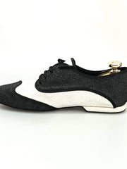 Load image into Gallery viewer, Wish Dance Shop Jazz 07 Glitter Bianco/ Glitter Nero Kro Nero