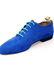 Carica immagine nella Galleria, Jazz 03 da Allenamento in Camoscio Blu Wish Dance Shop