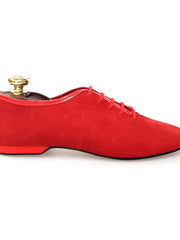 Carica immagine nella Galleria, Jazz 03 da Allenamento in Camoscio Rosso Wish Dance Shop