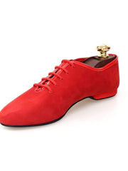 Carica immagine nella Galleria, Jazz 03 da Allenamento in Camoscio Rosso Wish Dance Shop