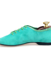 Carica immagine nella Galleria, Jazz 03 da Allenamento in Camoscio Verde Chiaro Wish Dance Shop