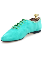Carica immagine nella Galleria, Jazz 03 da Allenamento in Camoscio Verde Chiaro Wish Dance Shop