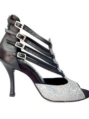 Carica immagine nella Galleria, Malon (779F) - Scarpa da Donna in Multicolor Boreale Silver con Tallone in Pelle Nera Wish Dance Shop