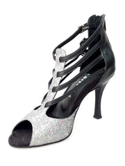 Carica immagine nella Galleria, Malon (779F) - Scarpa da Donna in Multicolor Boreale Silver con Tallone in Pelle Nera Wish Dance Shop