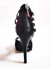 Carica immagine nella Galleria, Wish Dance Shop Lussuria in New Velvet e Lurex Nero con Plateau