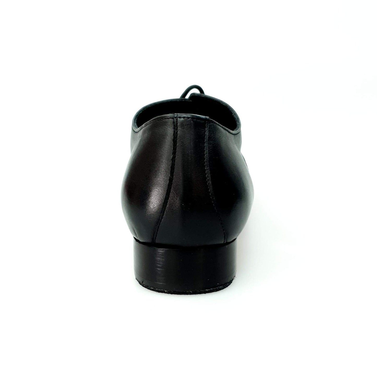 Scarpa Derby in pelle nera Marcy MS01 con forma tonda, elegante e versatile, perfetta per look casual e formali.