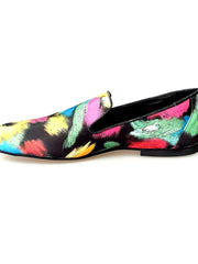 Carica immagine nella Galleria, Admiral Iris Black (800PJ) - Mocassino da Uomo in Tessuto Picasso Nero con Profili in Lurex Nero Rivestito in Vera Pelle Italiana Wish Dance Shop