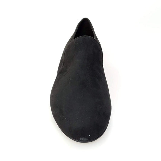Mocassino da uomo in camoscio nero Wish Dance Shop, scarpa elegante con dettaglio classico e suola in gomma.