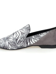 Carica immagine nella Galleria, Wish Dance Shop Mocassino Uomo in Giungla Grigio e Tallone in Camoscio Grigio