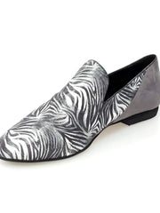 Carica immagine nella Galleria, Wish Dance Shop Mocassino Uomo in Giungla Grigio e Tallone in Camoscio Grigio