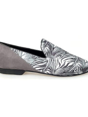 Carica immagine nella Galleria, Wish Dance Shop Mocassino Uomo in Giungla Grigio e Tallone in Camoscio Grigio
