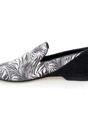 Carica immagine nella Galleria, Wish Dance Shop Mocassino Uomo in Giungla Grigio e Tallone in Camoscio Nero