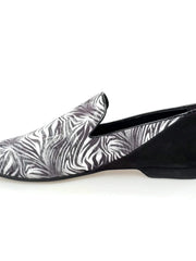 Carica immagine nella Galleria, Wish Dance Shop Mocassino Uomo in Giungla Grigio e Tallone in Camoscio Nero