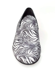 Carica immagine nella Galleria, Wish Dance Shop Mocassino Uomo in Giungla Grigio e Tallone in Camoscio Nero