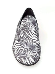Carica immagine nella Galleria, Wish Dance Shop Mocassino Uomo in Giungla Grigio e Tallone in Camoscio Nero