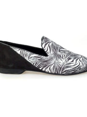 Carica immagine nella Galleria, Wish Dance Shop Mocassino Uomo in Giungla Grigio e Tallone in Camoscio Nero