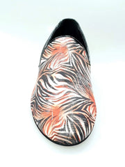 Carica immagine nella Galleria, Wish Dance Shop Mocassino Uomo in Giungla Rosso e Tallone in Camoscio Nero