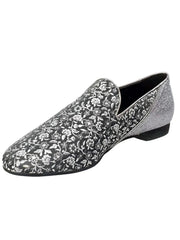 Carica immagine nella Galleria, Wish Dance Shop Mocassino Uomo in Kate Grigio e Tallone in Glitter Carbon