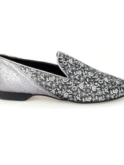 Carica immagine nella Galleria, Wish Dance Shop Mocassino Uomo in Kate Grigio e Tallone in Glitter Carbon