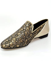Carica immagine nella Galleria, Wish Dance Shop Mocassino Uomo in Kate Oro e Tallone Lurex Oro