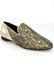 Carica immagine nella Galleria, Wish Dance Shop Mocassino Uomo in Kate Oro e Tallone Lurex Oro