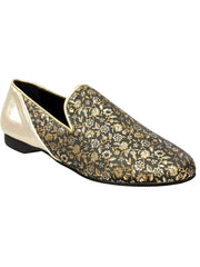 Load image into Gallery viewer, Wish Dance Shop Mocassino Uomo in Kate Oro e Tallone Lurex Oro
