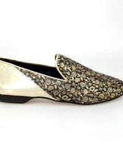 Carica immagine nella Galleria, Wish Dance Shop Mocassino Uomo in Kate Oro e Tallone Lurex Oro