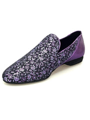 Carica immagine nella Galleria, Wish Dance Shop Mocassino Uomo in Kate Viola e Tallone Lurex Viola