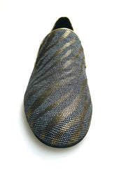 Carica immagine nella Galleria, Wish Dance Shop Mocassino Uomo in Lurex Zebrato Oro