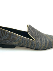 Carica immagine nella Galleria, Wish Dance Shop Mocassino Uomo in Lurex Zebrato Oro