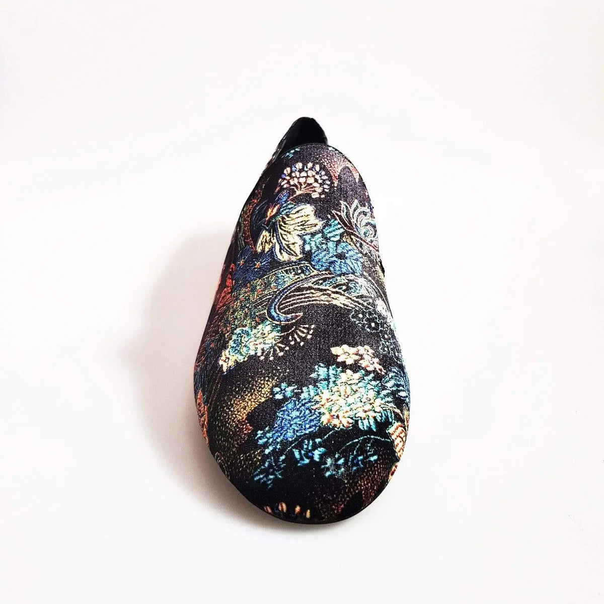Mocassino da uomo in velluto lavorato stile fiorato con motivo arazzo veneziano, marca Wish Dance Shop.