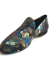 Carica immagine nella Galleria, Wish Dance Shop Mocassino Uomo in New Velvet e Tallone in Lurex Nero