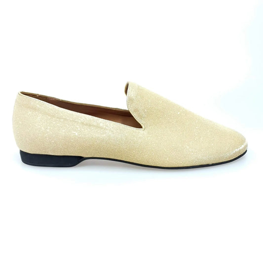 Mocassino da uomo Wish Dance Shop in notturno oro, elegante scarpa in pelle con dettagli raffinati.