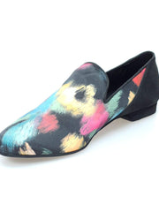 Carica immagine nella Galleria, Wish Dance Shop Mocassino Uomo in Picasso Nero e Tallone in Camoscio Nero