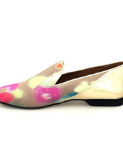 Carica immagine nella Galleria, Wish Dance Shop Mocassino Uomo in Picasso Verde e Tallone in Lurex Oro