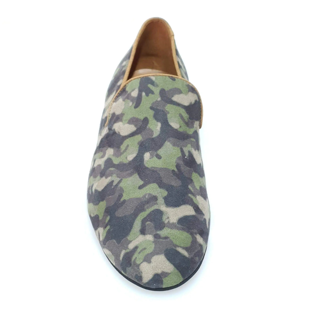 Scarpa mocassino da uomo Serse (800) in tessuto mimetico Marines, scarpa Wish Dance Shop con design militare.