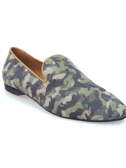 Carica immagine nella Galleria, Wish Dance Shop Mocassino Uomo in Tessuto Militare