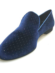 Carica immagine nella Galleria, Wish Dance Shop Mocassino Uomo in Velluto Luce Blu