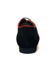 Carica immagine nella Galleria, Wish Dance Shop Ms07 Camoscio Nero e Bordo Rosso per Kizmi