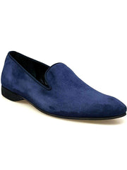 Load image into Gallery viewer, Wish Dance Shop Ms20 Mocassino in Camoscio Blu Punta Lunga