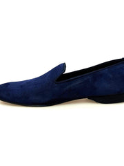 Load image into Gallery viewer, Wish Dance Shop Ms20 Mocassino in Camoscio Blu Punta Lunga
