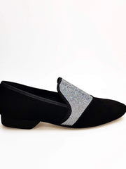 Carica immagine nella Galleria, Wish Dance Shop Ms22 Camoscio Nero con Boreale Argento
