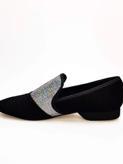 Carica immagine nella Galleria, Wish Dance Shop Ms22 Camoscio Nero con Boreale Argento