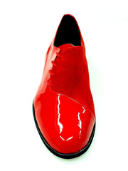 Carica immagine nella Galleria, PABLO PJ (MS19PJ) - Scarpa da Uomo Stringata in Vernice Rossa e Camoscio Rosso con Fondo in Microlight Wish Dance Shop