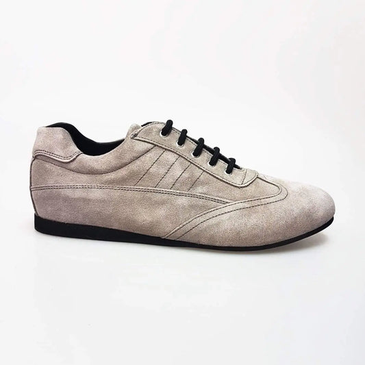 Scarpa sport Ghibli IMOLA in camoscio grigio, sneaker Wish Dance Shop, design elegante e comodo, ideale per il movimento quotidiano.