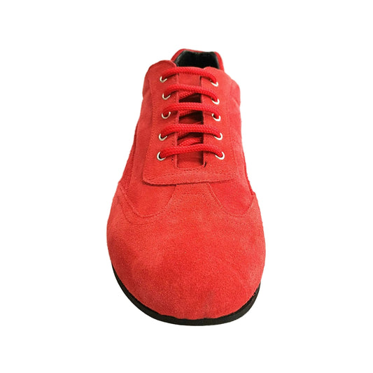 Scarpa sportiva Merak Sport IMOLA in camoscio rosso, sneaker comoda e alla moda, ideale per stile casual e comfort.